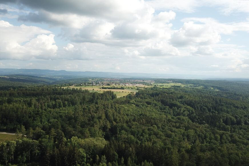 Eine Panoramaaufnahme der DJI Mavic Air 2 Drohne